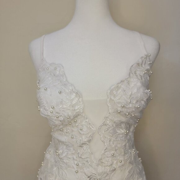 Lulus Ivory Enchanted Eternity Maxi (Bridal), #2006756, Size 8, $325 - Picture 5 of 8